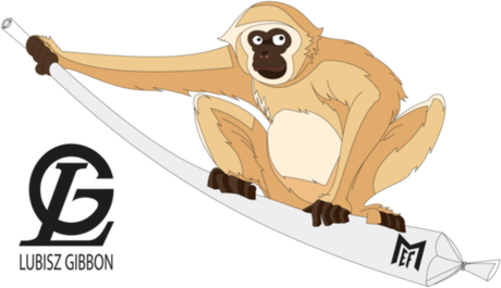 Nadruk Lubisz Gibbon - Przód