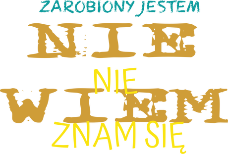 Nadruk NIE NIE NIE męska nr 2 - Przód