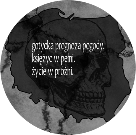 Nadruk Księżyc w pełni, życie w próżni (męska) - Przód