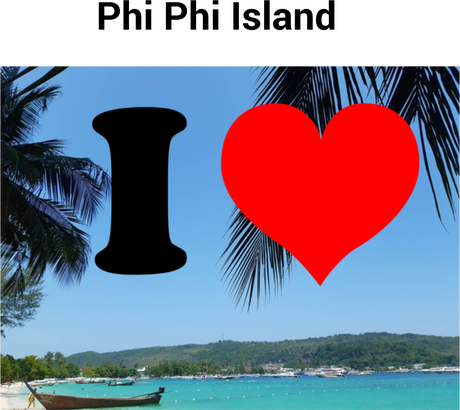Nadruk I love Phi Phi Island - Przód