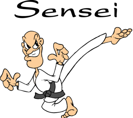 Nadruk Sensei dla Senseia Karate - Przód