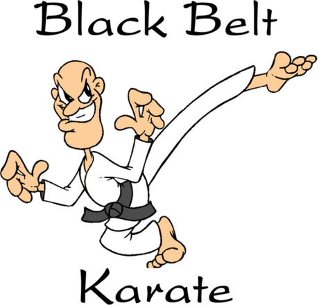 Nadruk Black Belt Karate - Przód