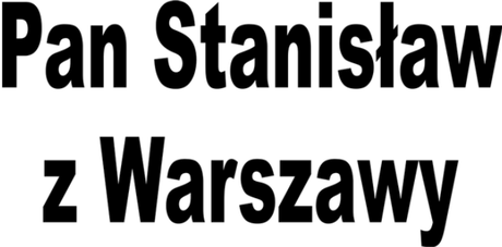 Nadruk Pan Stanisław z Warszawy - Przód
