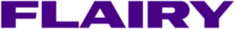 Nadruk Flairy Basic White [Purple Logo] - Przód