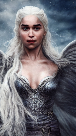 Nadruk Daenerys Targaryen Portrait #6 HQ - Przód