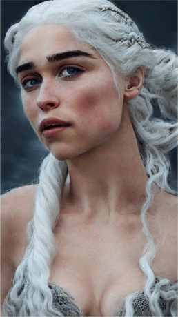 Nadruk Daenerys Targaryen Portrait #13 HQ - Przód