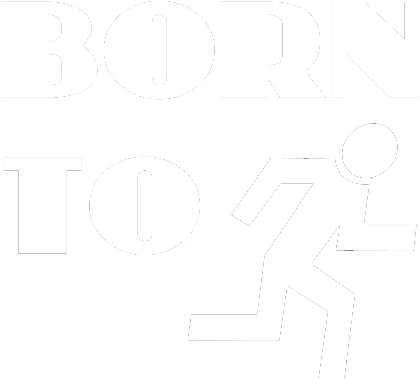 Nadruk do biegania BORN TO RUN - Przód